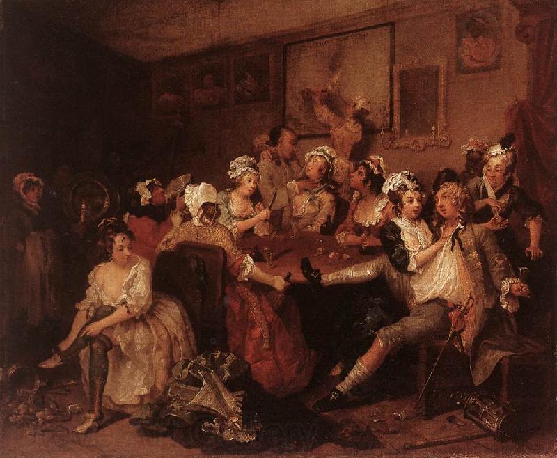 HOGARTH, William The Orgy f Norge oil painting art